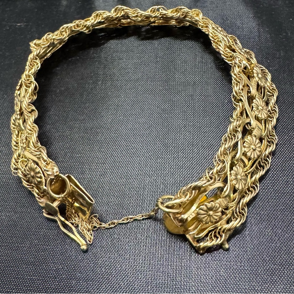 14K gold bracelet. - Picture 3 of 6